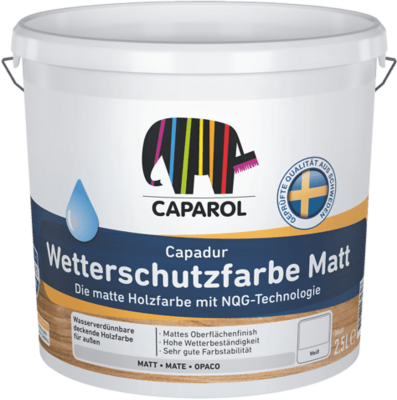 Caparol Capadur Wetterschutzfarbe Matt 2,5 Liter, 3D-System - Granit 10
